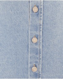 ALEXANDRA - Basen Shacket Light Blue Denim