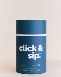 Sky Gazer - Click & Sip Insulated Coffee Cup- Navy