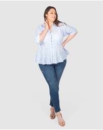 Love Your Wardrobe - Layla Distressed Stretch Jeans