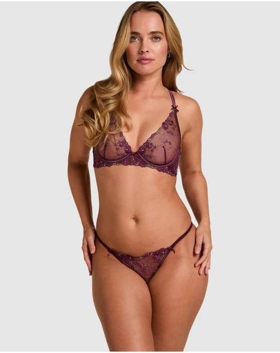 Hunkemoller - Peonie Non-Padded Underwired Longline Bra
