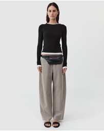 St. Agni - Organic Cotton Layered Long Sleeve Top