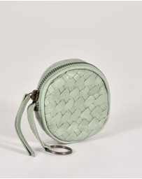 Cobb & Co - Creswell Leather Woven Coin Purse
