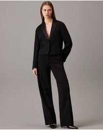 Calvin Klein - Wool Twill Tuxedo Blazer
