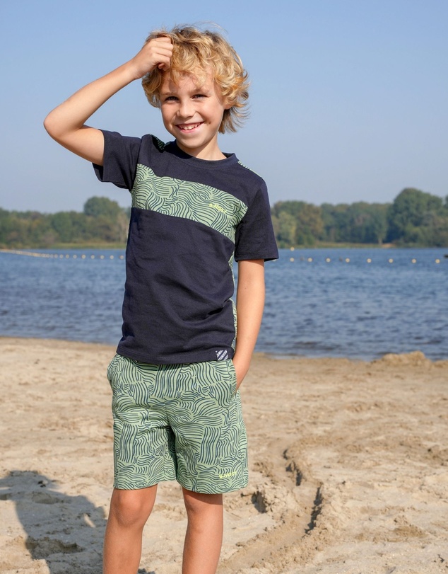 B.Nosy - Paul Organic AOP Shorts - Kids-Teens