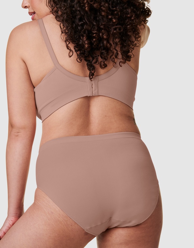 Bravado - Recycled Nylon, Cotton & Modal High Waist Seamless Brief