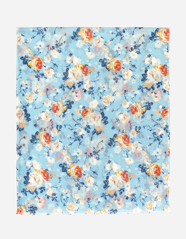 Ozwear Connection Uggs - 100% Australian Wool Print Scarf Blue