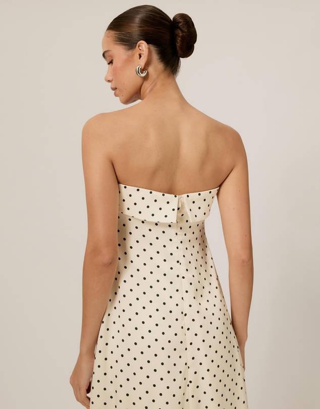 Tussah - Polka Dot Sleeveless Bias Maxi Dress
