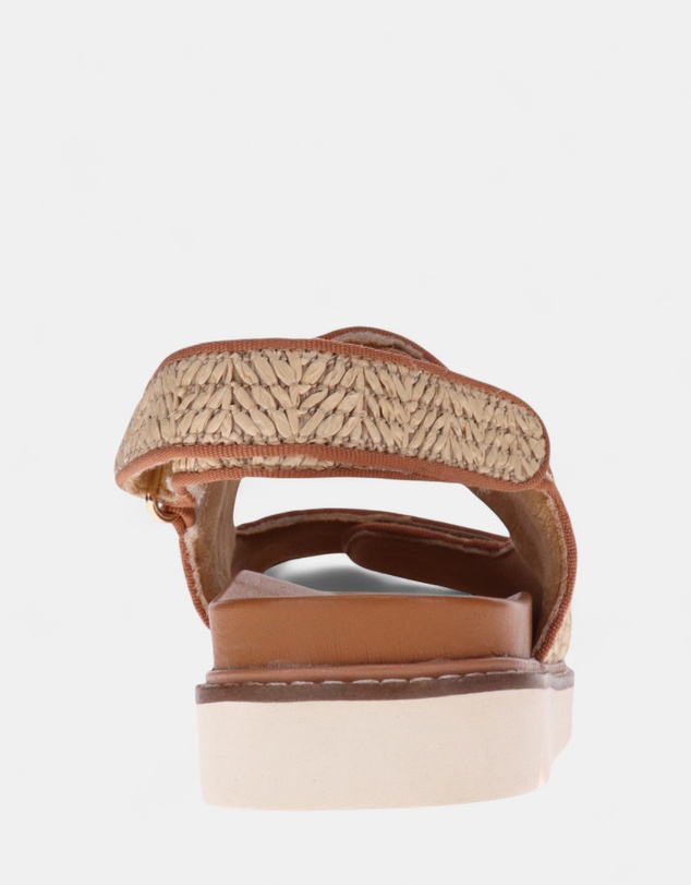 Mia Vita - Dakota Slingback Sandal - Natural Raffia