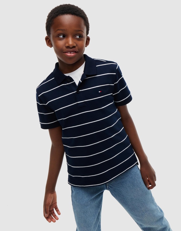 Tommy Hilfiger - Regular Fit Interlock Knit Polo Shirt - Teens