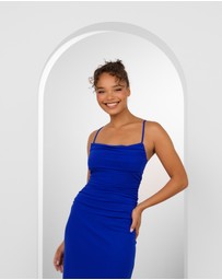 Pilgrim - Orlando Cowl Neck Mesh Gown