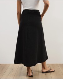 Atmos&Here - Aston Denim Midi Skirt