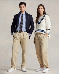 Polo Ralph Lauren - Whitman Relaxed Fit Pleated Chino Pants- ICONIC EXCLUSIVE