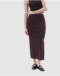 UNISON - Knitted Rib Skirt