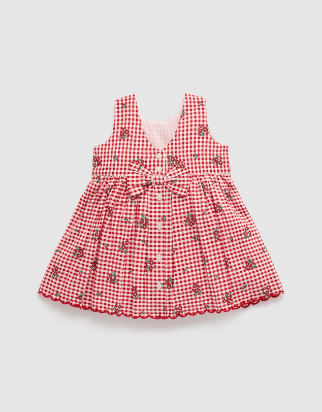 Purebaby - Gingham Dress-Kids-Babies