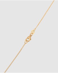 Elli Jewelry - Necklace Women White Lab Grown Diamond 925 Sterling Silver Gold Plated
