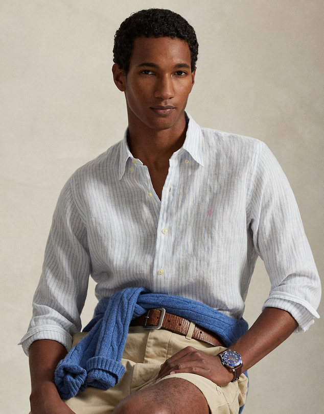 Polo Ralph Lauren - Custom Fit Striped Linen Shirt