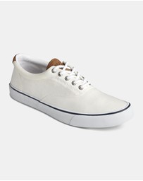 Sperry - Striper II Canvas Medium White- Men's