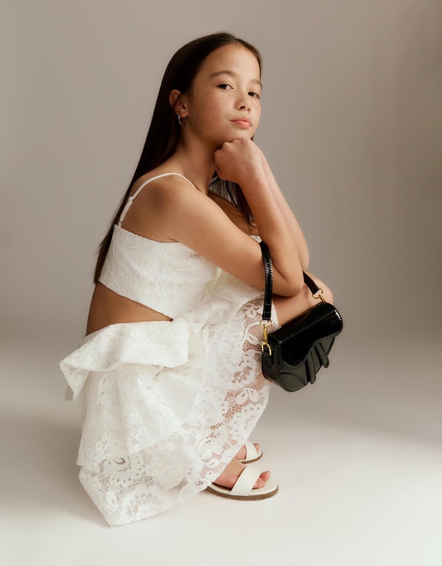 Bardot Junior - Tulip Lace Bow Dress - Kids-Teens