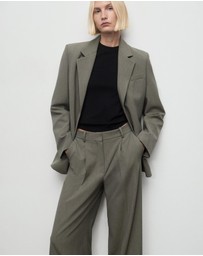 M.N.G - Pleated Straight-Leg Suit Trousers