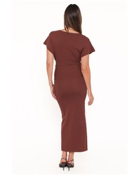 Petal & Pup - Carlina Midi Dress - Brown