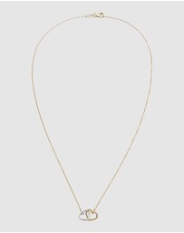 Elli Jewelry - Necklace Heart Pendant Valentine Dainty 925 Sterling Silver Gold-Plated