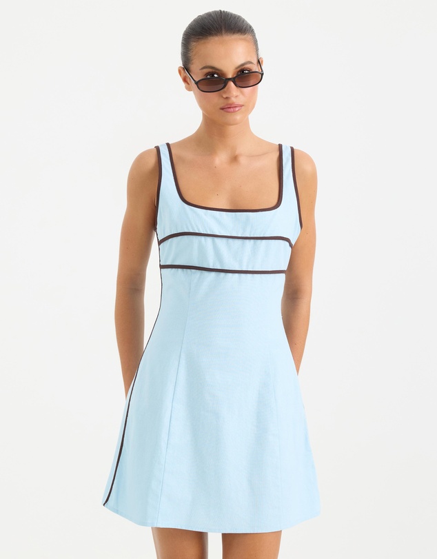 Calli - Maxime Contrast Bind Mini Dress