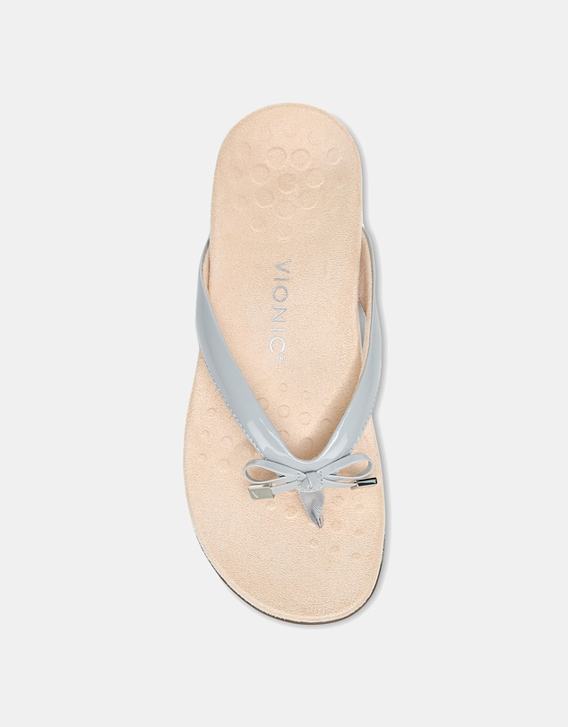 Vionic - Bella Toe Post Sandal - Light Grey