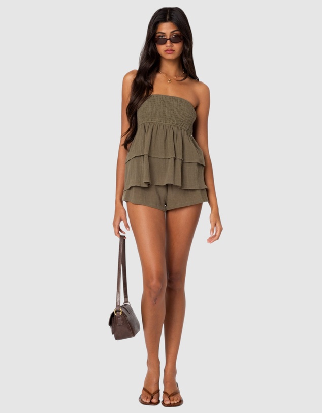 EDIKTED - Harleigh Linen Look Shorts