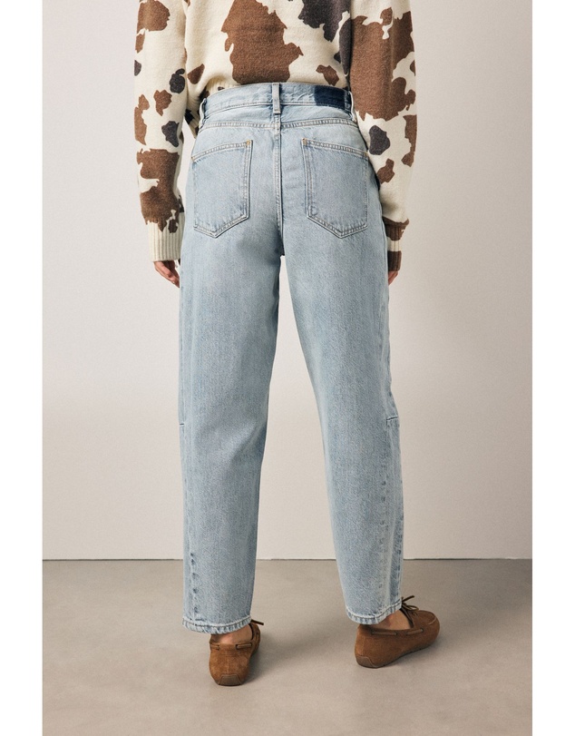 NEXT - 100% Cotton Arched Barrel Jeans