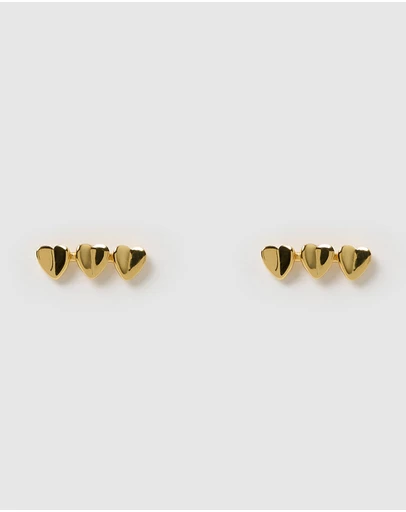 Izoa - Persia Heart Stud Earrings
