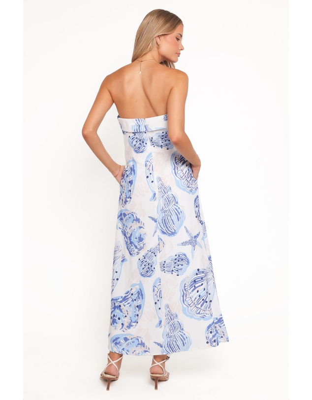 Petal & Pup - Peregian Strapless Maxi Dress - Blue Seashells