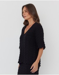 ALEXANDRA - Agape Top Black