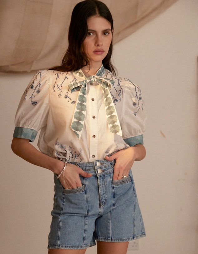 Seventy + Mochi Denim - Poppy Top