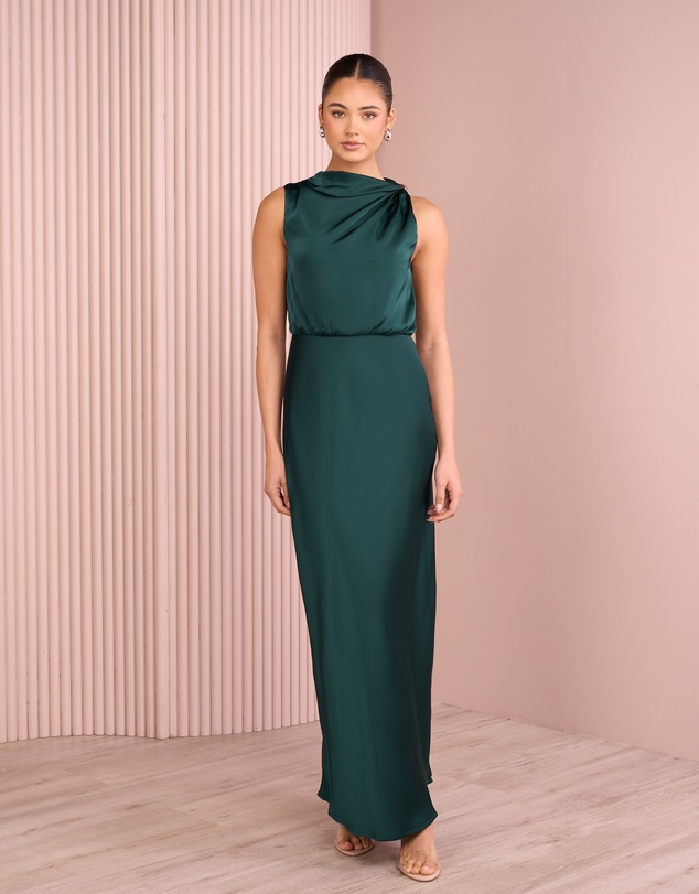 Azzurielle - Deedee Blouson Maxi Dress