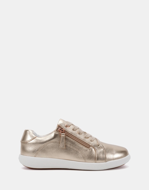 Clarks - Burrow Rose Gold/White