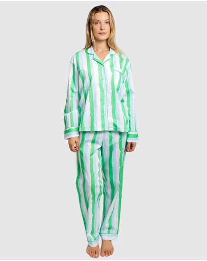 Sant And Abel - Women's Drawbertson Wild Stripes Long PJ Set