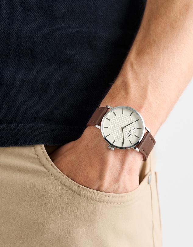 Ted Baker - Staciie Gents Stainless Steel Brown Leather Watch