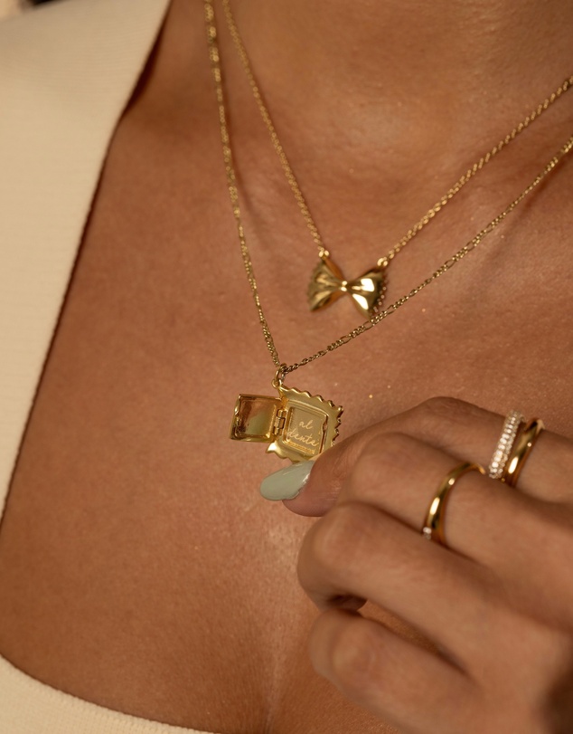 Wanderlust + Co - Ravioli Gold Necklace
