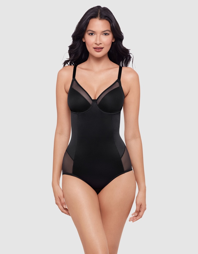 Miraclesuit Shapewear - Sexy Sheer Shaping Underwired Padded Bodysuit