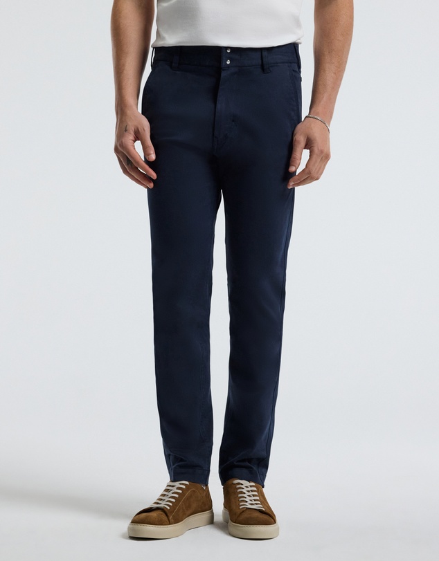 Calibre - Slim Cotton Lyocell Chino Pants Navy