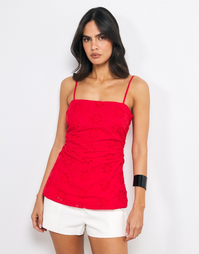 AERE - Vivi Cotton Broderie Cami Top