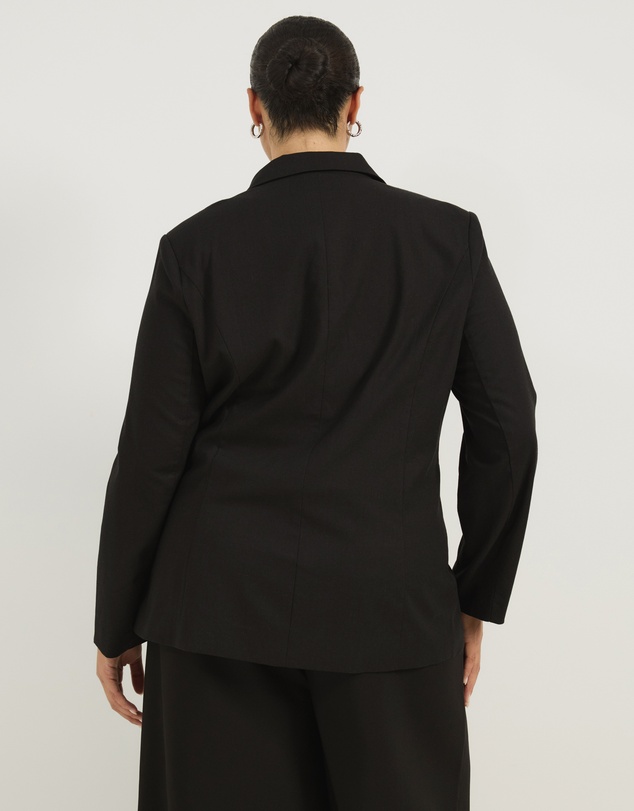 Atmos&Here Curvy - Harper Linen Blend Blazer