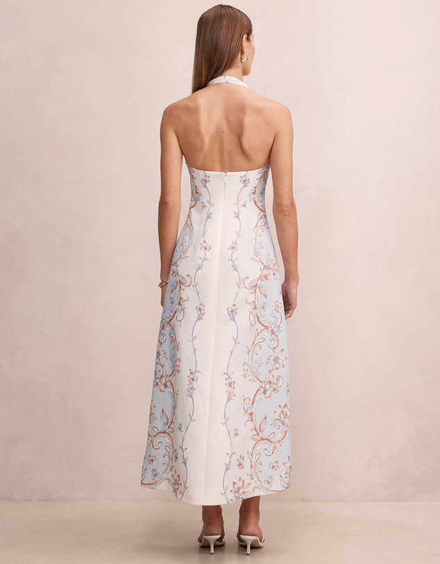 Forever New - Kairo Halter Neck Button Front Midi Dress