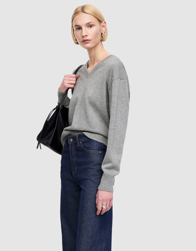 ARKET - Cotton-Wool V-Neck Jumper