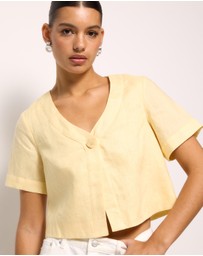 AERE - Selah Linen Top