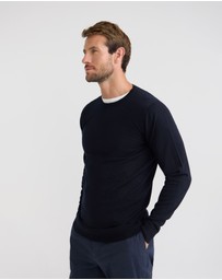 Oxford - Crew Neck Pure Wool Pullover