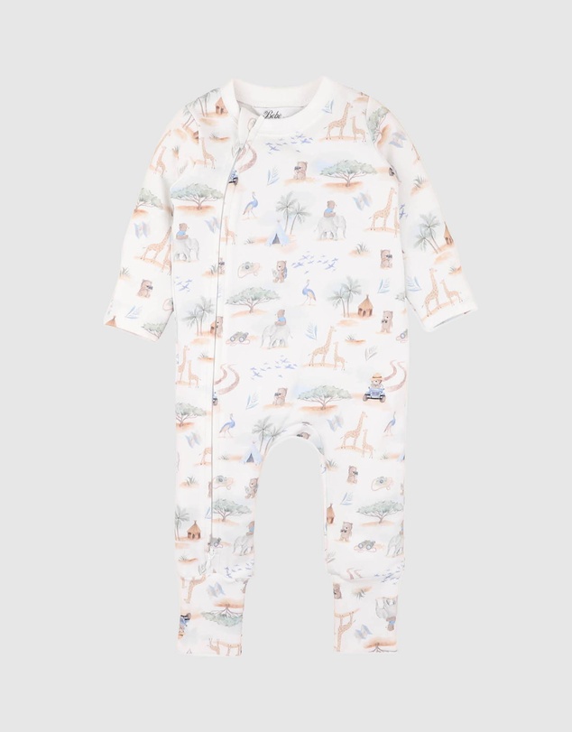 Bebe by Minihaha - Brady Organic LS Zipsuit - Babies