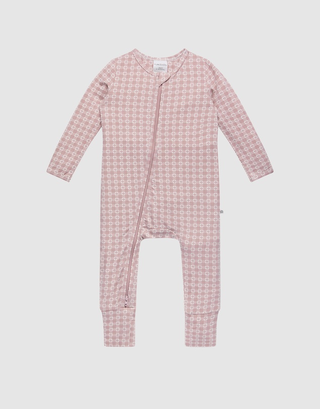 Kynd Baby - Day Or Night Onesie in Flower Gingham