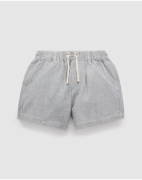 Purebaby - Linen Blend Short -Kids-Babies