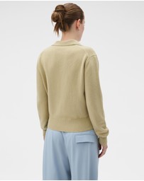 Oroton - Long Sleeve Zip Polo